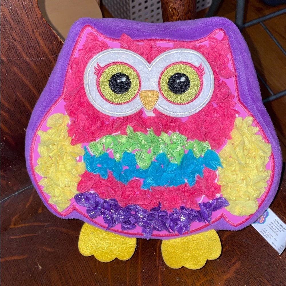 Plush Craft small, colorful owl pillow